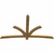 Ekena Millwork Davenport Rough Sawn Timber Gable Bracket, Western Red Cedar, 84"W x 49"H x 2"D x 4"F, 14/12 Pitch GBW084X49X0204DAV00RWR - alternate 4
